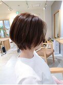 前髪なし/ひし形ショート