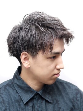 ヘアーアンドグルーミング ヨシザワインク(HAIR&GROOMING YOSHIZAWA Inc.) メンズツーブロックツイストスパイラルアップバング爽やか黒髪