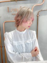 ロンド エスポワール 錦糸町(Lond espoir)&nbsp;ピンクベージュ前髪カタログマルチダボブ【韓国ヘア/顔まわり】