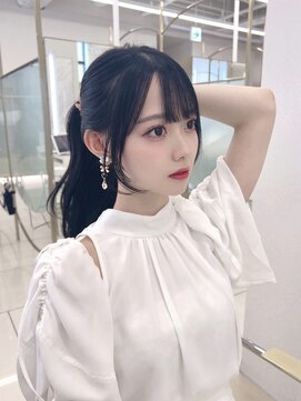 コア 銀座(COA) ハッシュカット/フルバング/似合わせカット/レッドブラウン/銀座