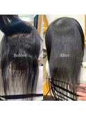 【AnFye】ハーフ縮毛矯正Before&After