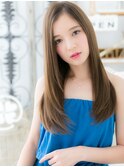 外国人風オリーブグレージュエアストレートc5越谷20代30代40代