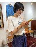顔まわりレイヤーボブ