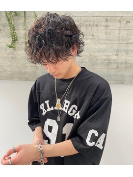 ロイジー(roijir) メンズヘア×スパイラルパーマ×メンズウルフ