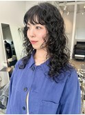 ロングヘアスパイラルパーマ