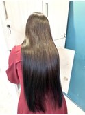 ダークグレージュ暗髪カラーブルーブルーブラック髪質改善ロング