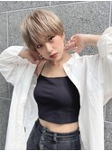 ダブルカラー♪ブロンドマッシュボブ