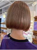 ボブ×エンドカラー