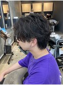 MEN’S HAIR/サーフカール/刈り上げセンターパート/船橋