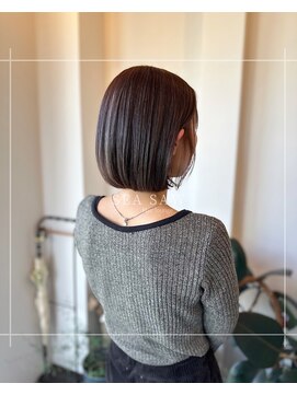 シーソー(SEA SAW) ピンクグレージュ/ボブ/ハイライトカラー