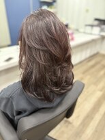 アトレ(attrait)&nbsp;ミディアムレイヤー☆ボルドーカラー@attrait_total_beauty