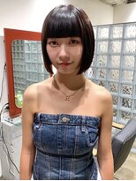 ノル 栄矢場町(nol) ストレートパーマ×ぱつっとボブ