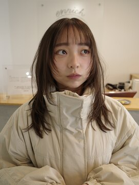エンリッチヘア(enrich hair) 顔周りカット/顔まわりレイヤー/ミディアムレイヤー