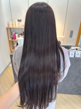 ユニ バイ マグ 長野店(Uni.by Mag) ツヤ感◎ダメージレス髪質改善カラーラベンダーベージュ