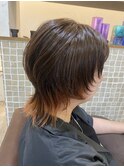 レザーカットで作る「ショートウルフ」