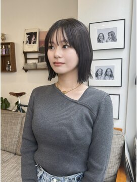 ポール(pole) 札幌30代ヘア　大人可愛いぱつっとボブ