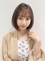 オーロ 塚口店(ORO)&nbsp;小顔内巻きボブ×ミルクブラウン