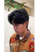 ルースト 原宿店(ROOST)&nbsp;刈り上げセンターパート/波巻きツイストスパイラル/原宿