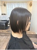 切りっぱなしボブ