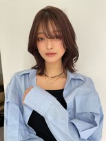ロット 横浜(lot)&nbsp;ミディアムレイヤー×髪質改善×ミルクブラウン横浜駅