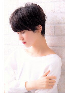 ソア 武蔵小杉(SOAR) 大人かわいい無造作カールとデザインカラー小顔丸みショートボブ