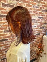 アートアンドヘアーデザイン ダイアリー(Art Hair design Diary) 【Diary】 光を纏うアプリコットボルドー