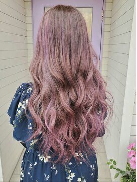 リミックス ヘアー(RE MIX HAIR) パープルベージュ×ピンク