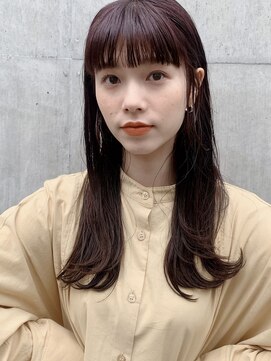 メイクス 表参道(MAKE'S omotesando) 【堀口】シアーピンク/スクエアバング/前髪/イメチェン