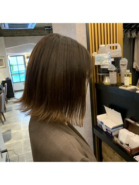 ロンド ルージュ 銀座店(Lond rouge) rouge style切りっぱなしボブ×グラデーションカラー