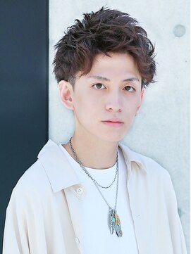 モットコウ 岡山駅前(Mot-Co) アップバングショート×レッドブラウン