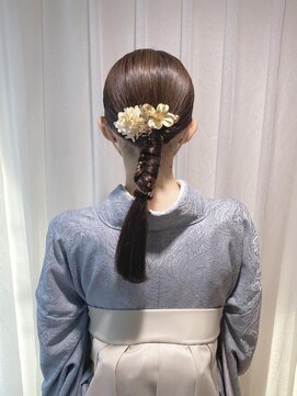 ネオリーブ チロル 横浜西口店(Neolive CiroL.) 卒業式ヘア 卒業式着付け タイトポニー 横浜