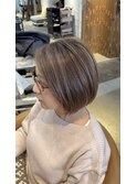 白髪ぼかしハイライトカラー