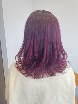 ルコ(Ruco) ピンクヴァイオレットカラー、波ウェーブ