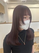 ヒビト 恵比寿 渋谷(HIBITO.) 髪質改善カラー　ワインレッド　艶カラー　レイヤーカット