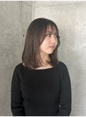 顔周りカット×赤み消しカラー