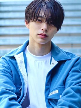 ガーデン タチカワ(garden tachikawa) マッシュ/センターパート/波巻きパーマ/ニュアンスパーマ