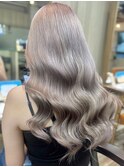 グレージュ/渋谷/韓国/ブリーチ/エクステ/髪質改善/ケアブリーチ