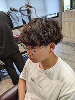 コワファーストナガサキシャンプーボーイ(COIFF1RST NAGASAKI SHAMPOO BOY)&nbsp;vマッシュ×波巻きスパイラルパーマ