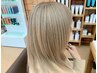 [透明感ハイトーンカラー]再来カット+ケアフルブリーチ+オンカラー[北越谷店]