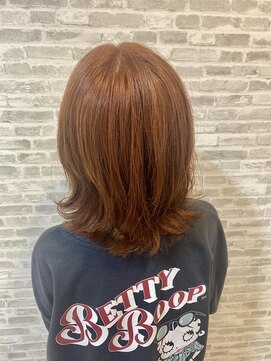 ラッソヘアー(Lasso hair) アプリコットオレンジ