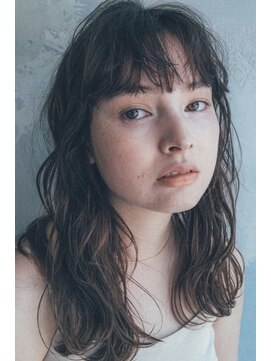 ニュイ 高槻 阪急茨木店(nui) 黒髪ボブルフネビージュ小顔ワンレンスペインカール