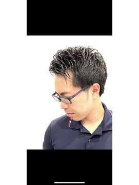 銀座マツナガ 神田店 ビジネスショートツーブロックボリュームアップパーマかっこいい