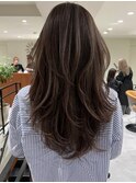 ハイライトバレイヤージュダブルカラーケアプリーチ30代40代