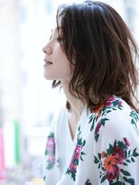 エムスラッシュ 横浜元町店(M.SLASH)&nbsp;■センターパートで小顔見せ抜け感ネオウルフM.SLASH元町23-7