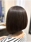 白髪ぼかし/ハイライト/前下がりボブ［船橋/船橋駅/髪質改善］