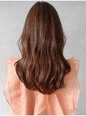 美髪くびれヘアセミディデザインカラー斜めバング#307f0922