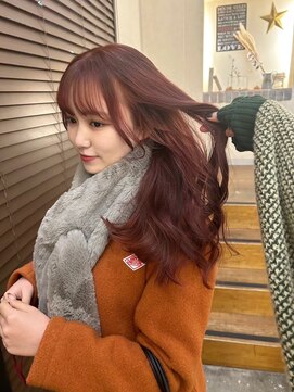 クレム 博多駅店(ChLem) ブリーチ　ピンクブラウン　髪質改善　福岡カラー