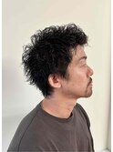 メンズショートラフパーマ【黒髪/阿波座/新町/西長堀/本町】