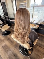 スタイル 皆実店(STYLE)&nbsp;ベージュ/ミディアム/髪質改善/ハイライト/白髪ぼかしオージュア