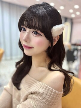 ボタン シブヤ(VOTAN SHIBUYA) モーヴブラウン/韓国ヘア/渋谷/レイヤー/顔まわり